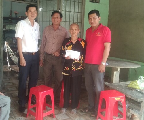 Huyện Hội Châu Thành thăm, tặng quà Tết  cho người khuyết tật, nạn nhân da cam năm 2024