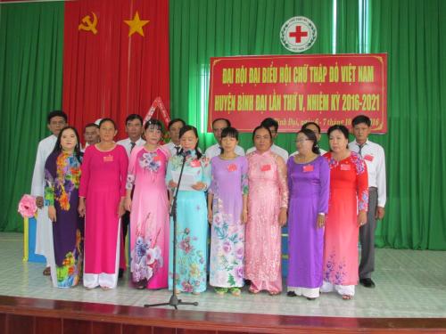 Đại hội Đại biểu Hội Chữ thập đỏ huyện Bình Đại lần thứ V, nhiệm kỳ 2016-2021