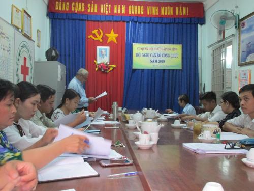 Hội Chữ thập đỏ tỉnh Bến Tre tổ chức Hội nghị Cán bộ, công chức năm 2019
