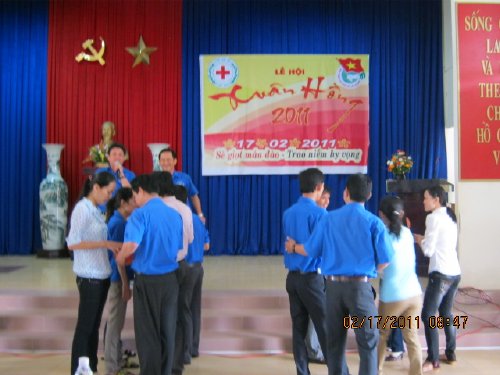 Huyện Châu Thành tổ chức Lễ Hội xuân hồng và hiến máu đầu năm 2011
