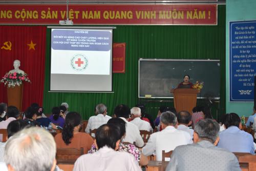 Hội Chữ thập đỏ tỉnh Bến Tre tập huấn nghiệp vụ cho cán bộ Hội cơ sở năm 2018