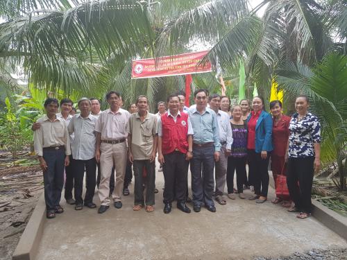 Hội Chữ thập đỏ tỉnh tổ chức lễ khánh thành cầu nông thôn tại xã An Khánh huyện Châu Thành huyện tỉnh Bến Tre