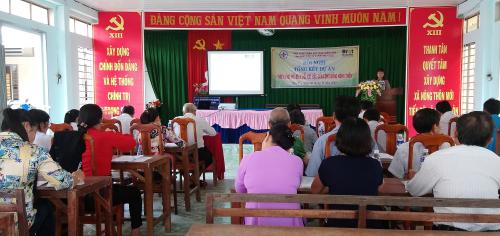 Hội Chữ thập đỏ tỉnh Bến Tre tổ chức Hội nghị tổng kết Dự án “Thích ứng biến đổi khí hậu của cộng đồng nông thôn” tại xã Thanh Tân