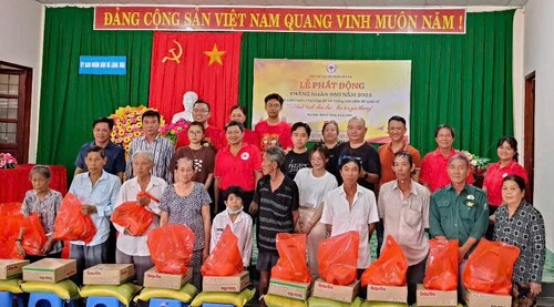 Hội Chữ thập đỏ huyện Bình Đại tổ chức các hoạt động hưởng ứng “Tháng Nhân đạo” tháng 5 năm 2025