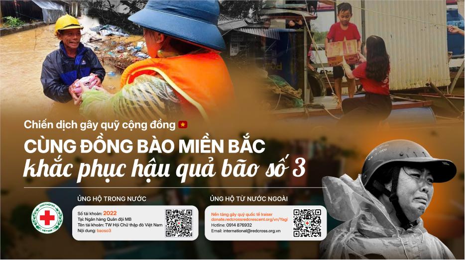 Ủng hộ quyên góp cơn bão số 3