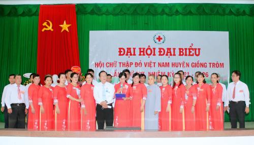 Hội Chữ thập đỏ huyện Giồng Trôm tổ chức thành công Đại hội đại biểu Hội Chữ thập đỏ lần thứ VII, nhiệm kỳ 2021-2026