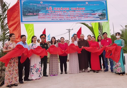Khánh thành cầu giao thông nông thôn tại xã Bình Thạnh,  huyện Thạnh Phú
