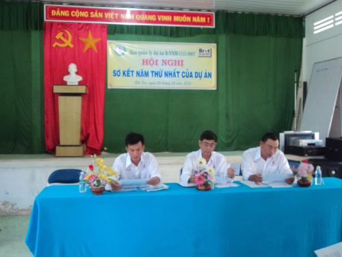 Hội Chữ thập đỏ tỉnh sơ kết 1 năm thực hiện Dự án ở xã Phú Túc, huyện Châu Thành 