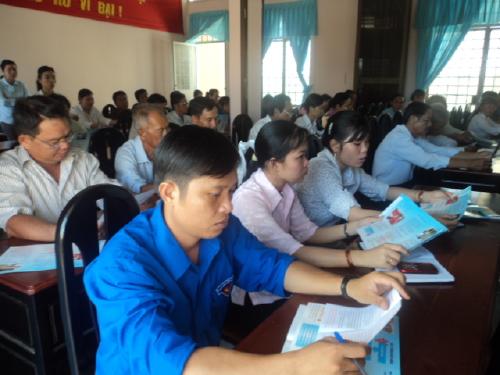 Hội CTĐ tỉnh Bến Tre tổ chức lớp tập huấn cho đội ngũ tuyên truyền viên vận động hiến máu tình nguyện huyện Bình Đại