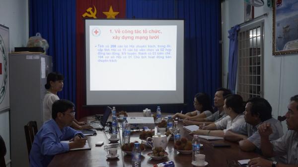 Hội Chữ thập đỏ tỉnh Ninh Thuận thăm và trao đổi kinh nghiệm về công tác chữ thập đỏ tại tỉnh Hội Bến Tre