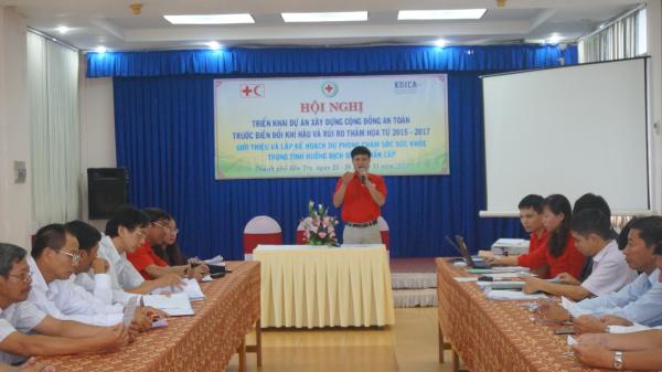 Ban chăm sóc sức khỏe TW Hội Chữ thập đỏ VN tổ chức hội nghị triển khai dự án về CSSK tại tỉnh Bến Tre