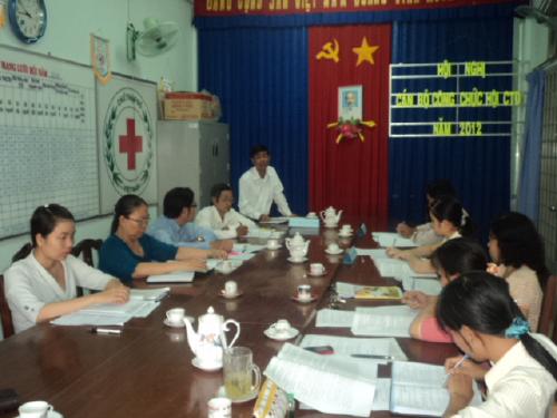 Hội Chữ thập đỏ tỉnh Bến Tre tổ chức Hội nghị cán bộ công chức năm 2012