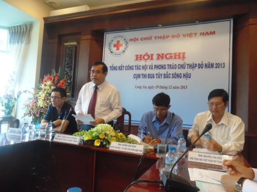 Hội nghị tổng kết thi đua Cụm Tây bắc sông hậu -TW Hội Chữ thập đỏ Việt Nam năm 2013 đạt trị giá nhân đạo 434,5 tỉ đồng