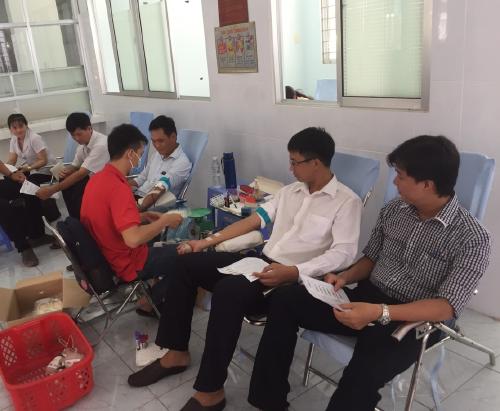 Hội Chữ thập đỏ huyện Thạnh Phú tổ chức tiếp nhận hiến máu tình nguyện đợt 2